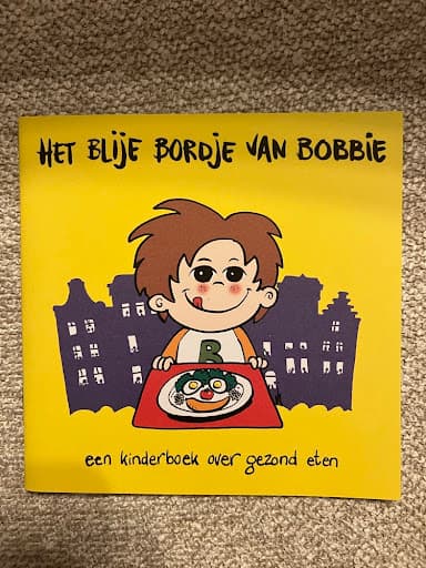 Foto 1 van Het blije bordje van Bobbie (een kinderboek over gezond eten)