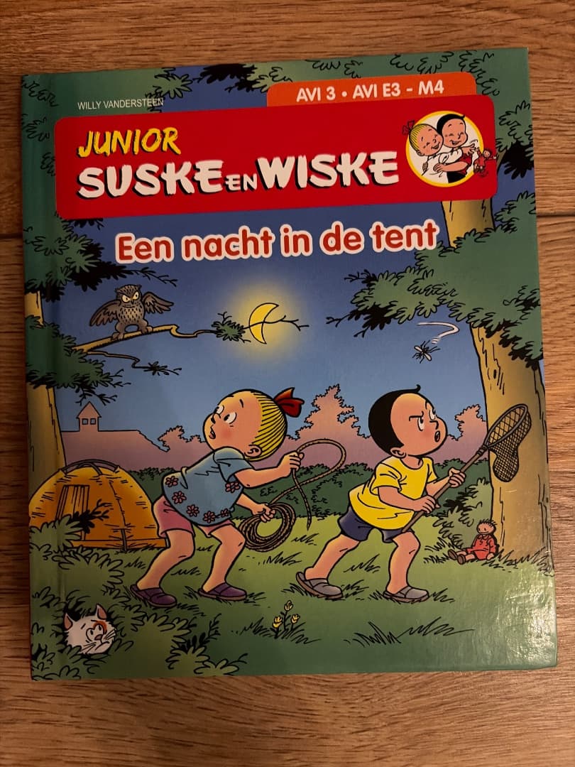 Foto 1 van JUNIOR SUSKE en WISKE Een nacht in de tent